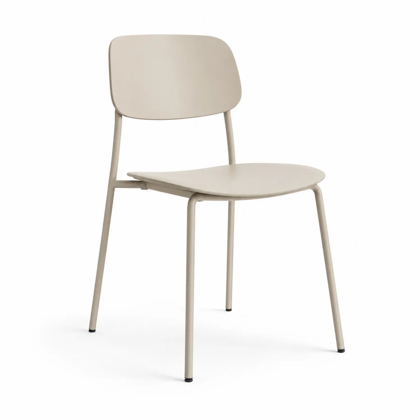 Esszimmerstuhl Polypropylen Stahl Beige 80 cm