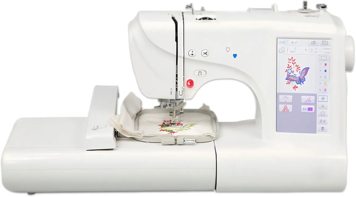 Overlock-Nähmaschine, Stickmaschine, Anfänger, elektrische Nähmaschine, Stickautomat, LED-Beleuchtung, für Anfänger