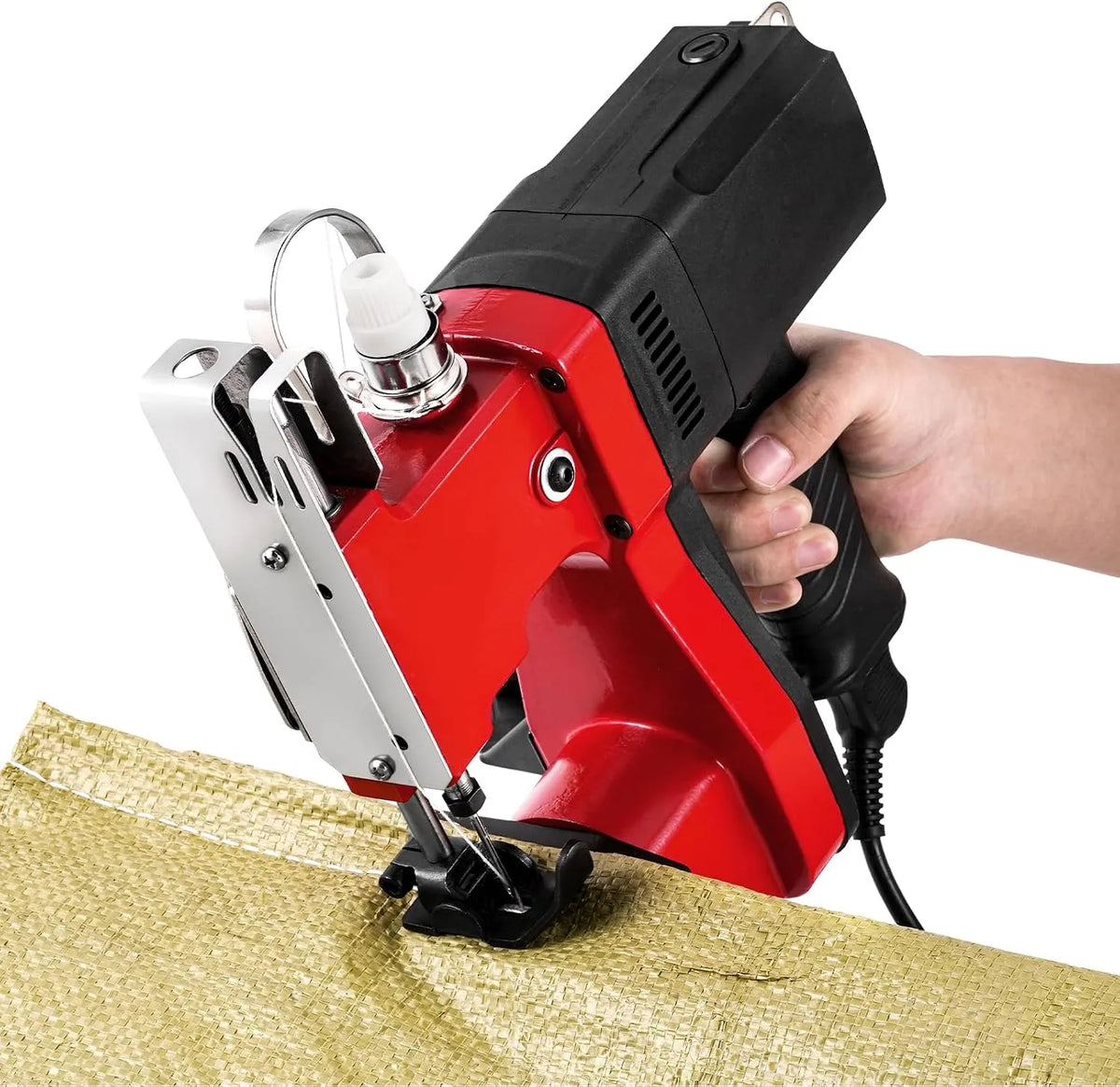 Beutelverschließmaschine, Sacknähmaschine, Tütenähmaschine, elektrische Nähmaschine, 220 V, tragbar, Transportrollen, MXBAOHENG