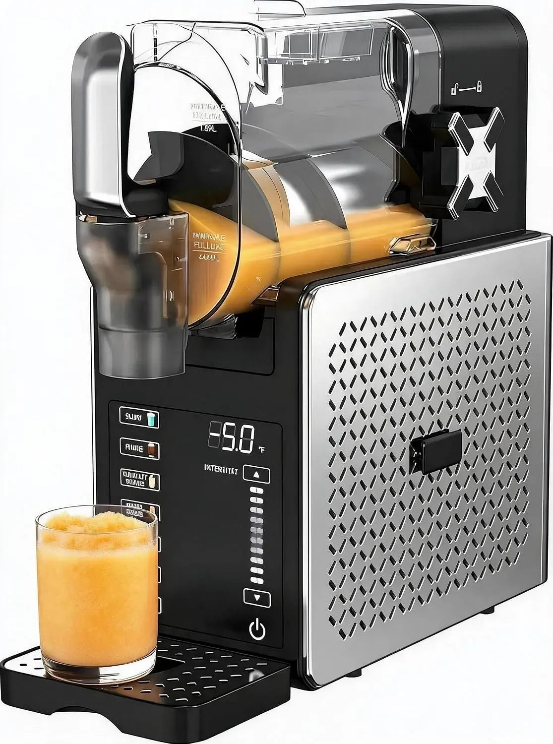 Eismaschine, Speiseeismaschine, Slush-Eisbereiter, 2 L, leise, 5 Programmen
