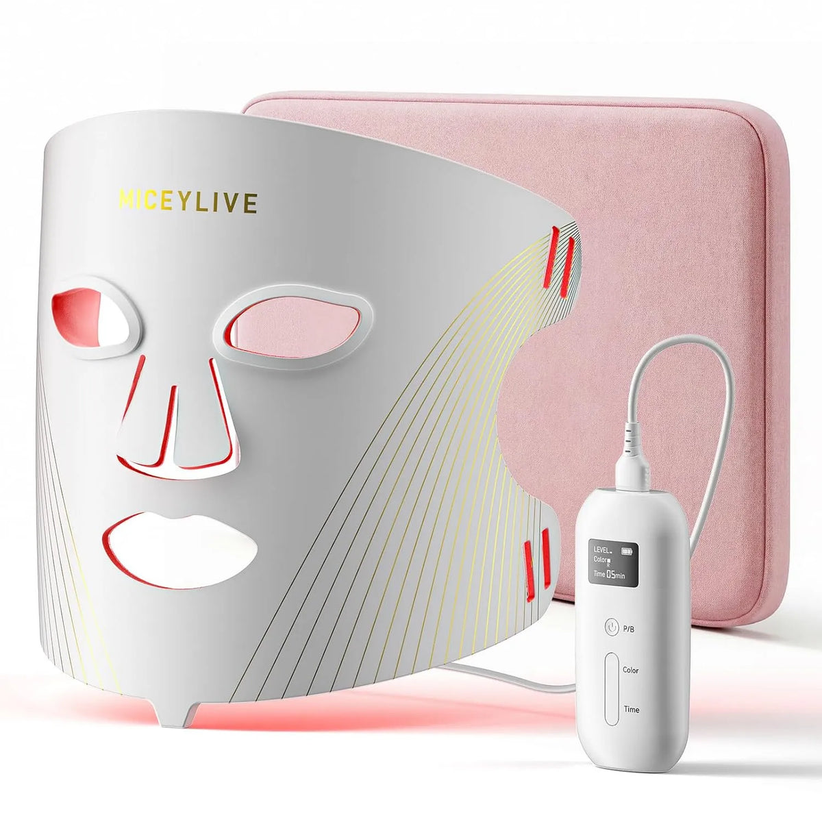 Reisetasche, Timer, IPS-Panel, 3 Modi, LED, Maske Gesicht mit 3 Modi Gesichtsmaske