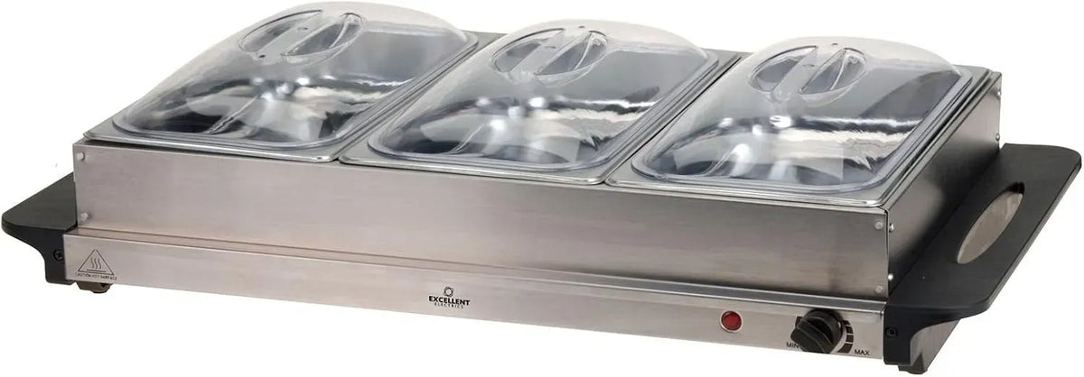 DREI 2 Buffetwärmer, 2 L, Warmhaltefunktion, Edelstahl, Wärmefunktion