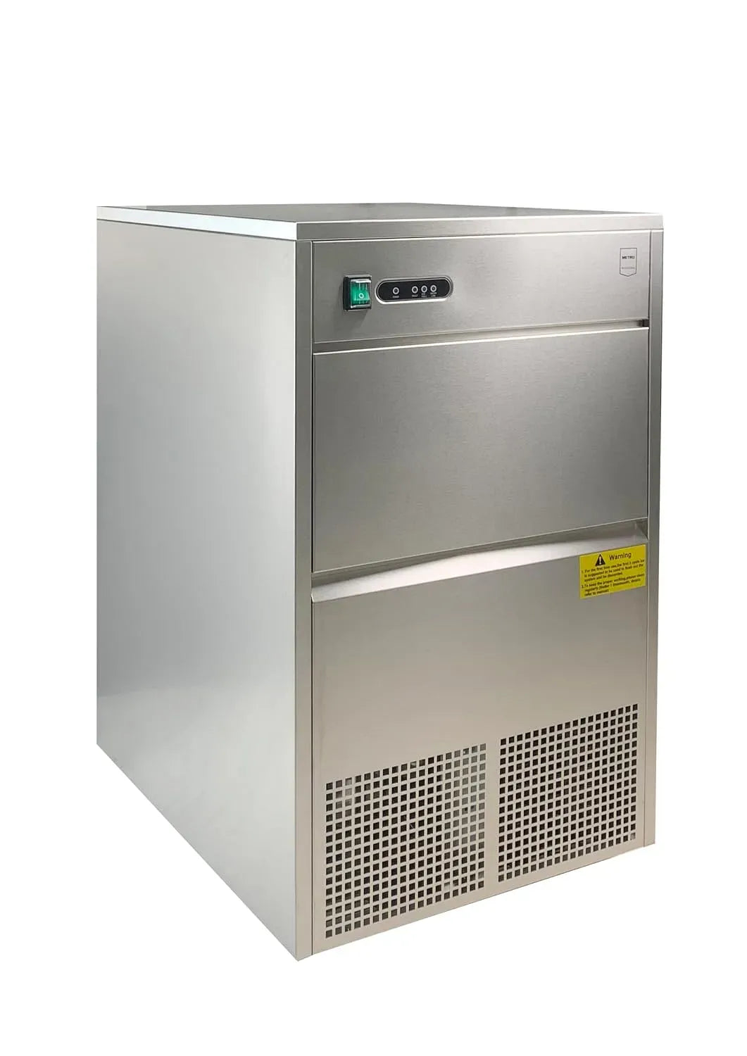 GIM1026B Eiswürfelmachine, 42 x 51.4 x 65.5 cm, 170 W, 83.1 cm, Edelstahl, Silber, METRO