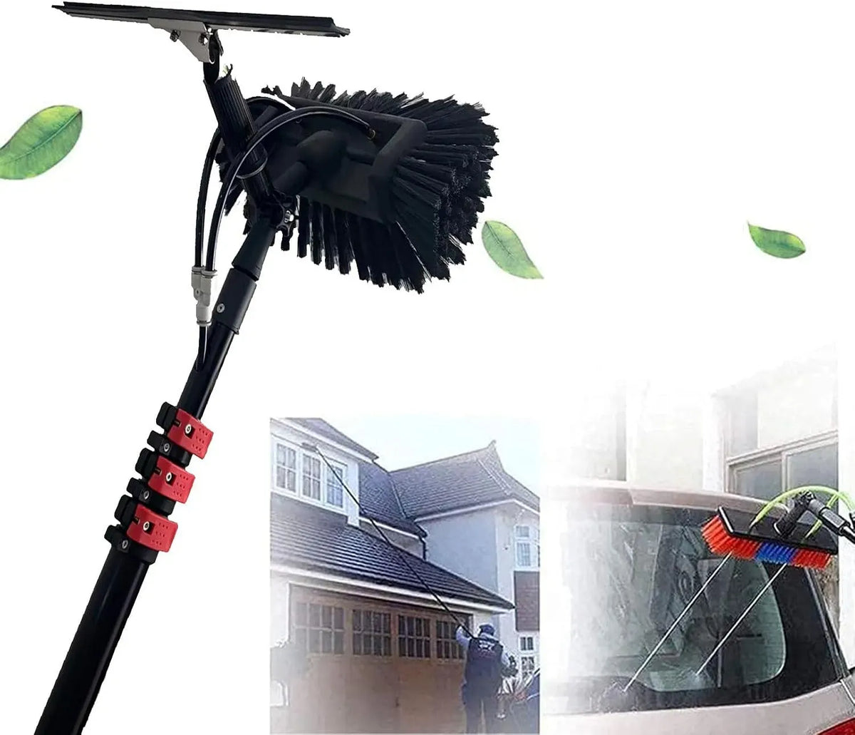 Solarpanel-Reinigungsgerät, Bürstenkopf, 35 cm, 9 m, für effiziente Solar- und Fensterreinigung