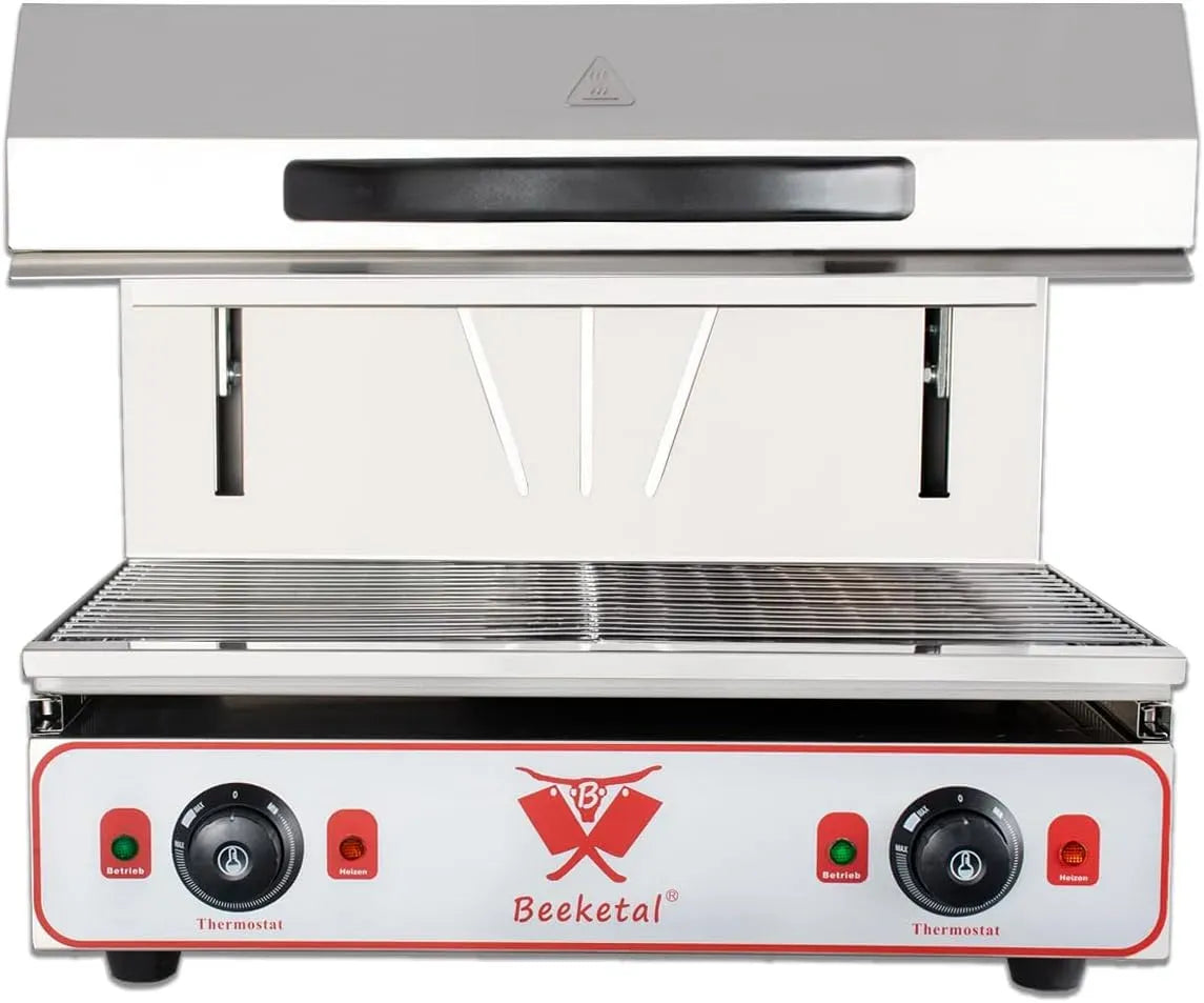 Überbackgerät, Grill, 30 bis 290 °C, 210 mm, Edelstahl, Wärmefunktion, Beeketal