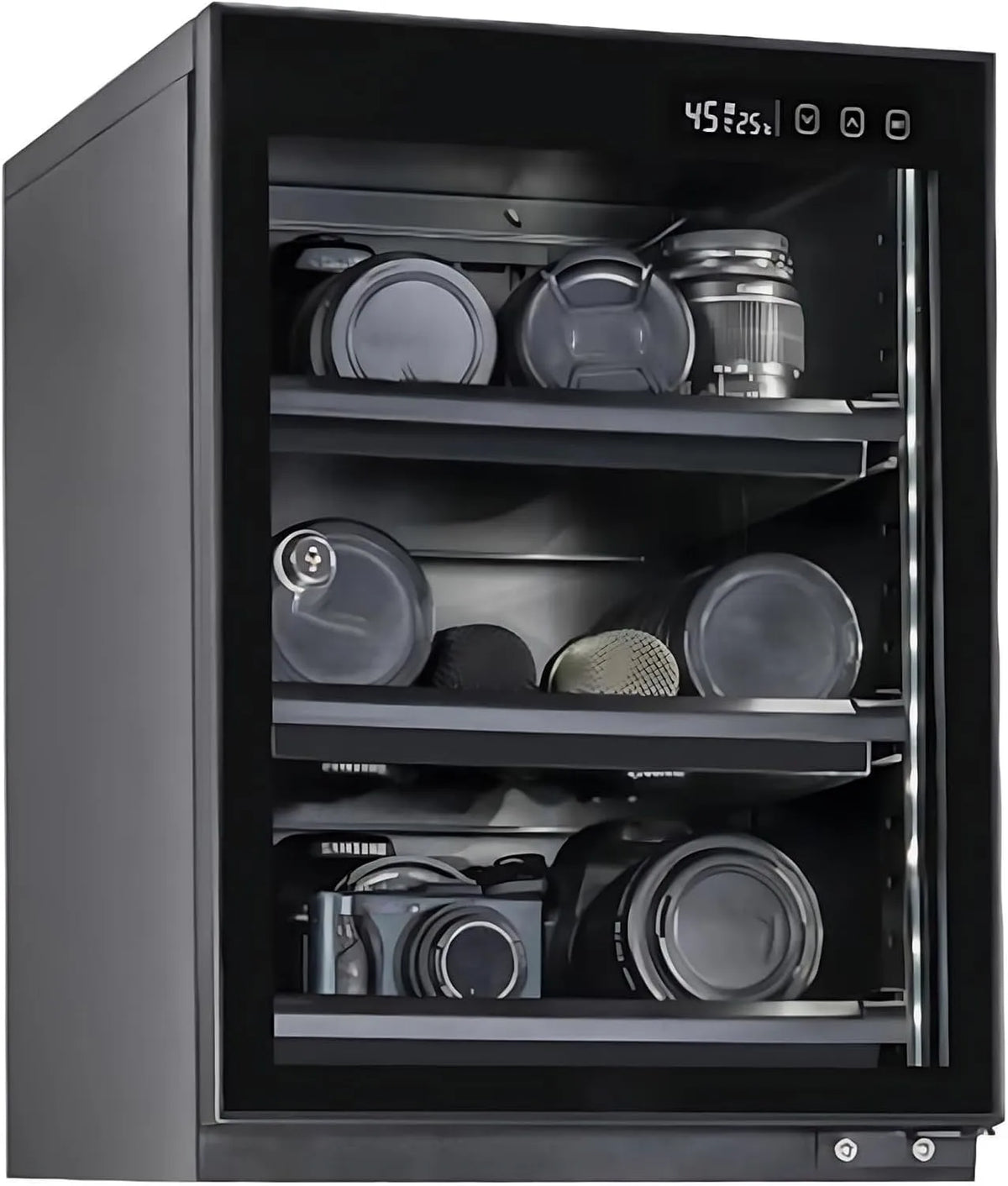 Luftentfeuchter, 20 L, Raumentfeuchter, Trockenschrank, 20L Feuchtigkeitsbeständige Box mit LED-Licht & Feuchtigkeitsregulierung für Kamera