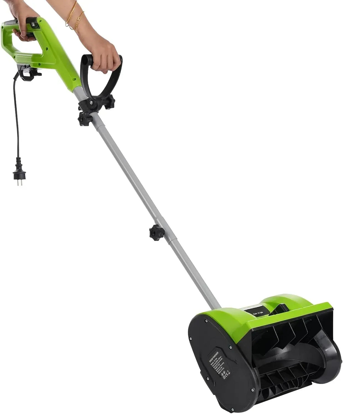 3500rpm Kehrmaschine, Schneefräse, Schneeräumgerät, Bodenkehrmaschine, 30cm, 1200 W, 220 V, 30 cm, 15 cm, 8 m