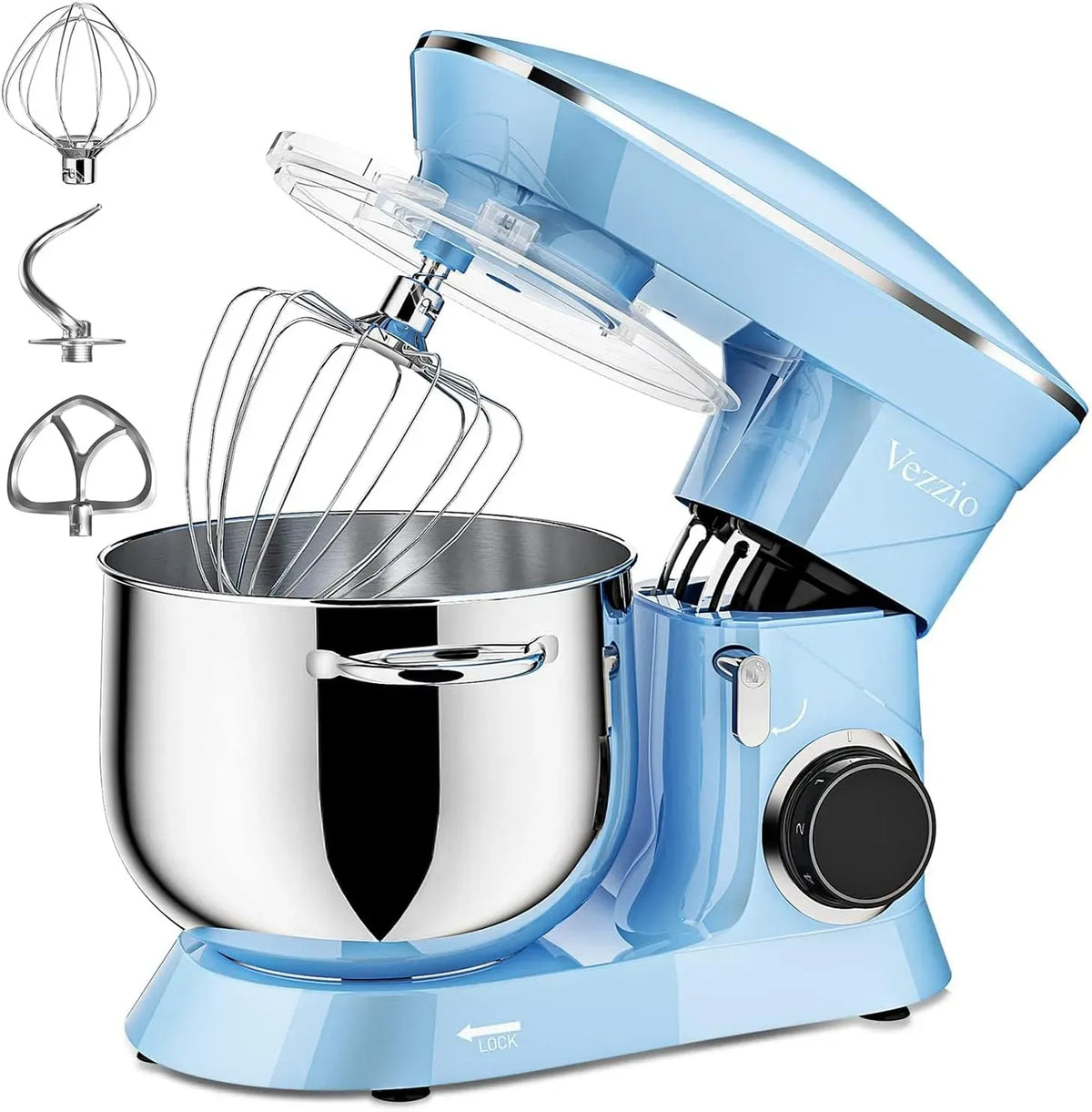 Küchenmaschine 10-stufige, 8,5 L, Blau, 8,5 l Backteig-Mixer