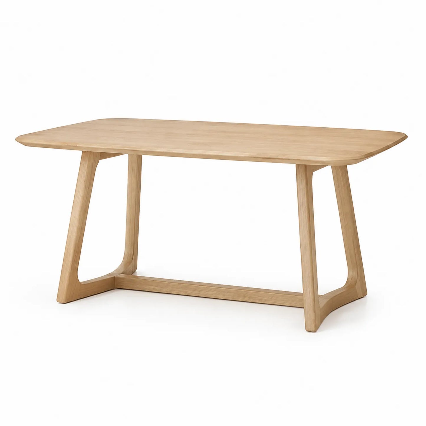 Esstisch Rechteckig Eichenholz Natur 160x90x75cm