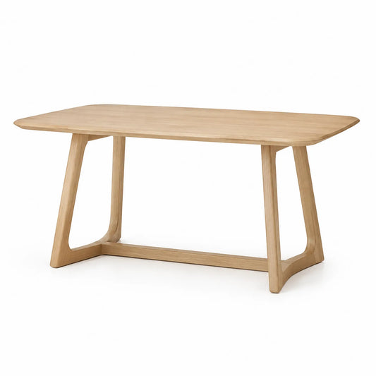 Esstisch Rechteckig Eichenholz Natur 160x90x75cm