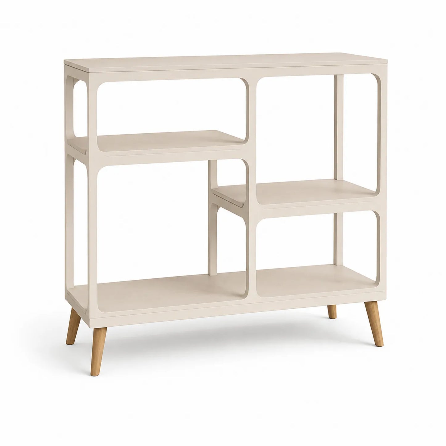 Regal MDF Holz Weiß 90x30x80 cm