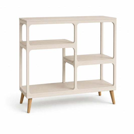 Regal MDF Holz Weiß 90x30x80 cm