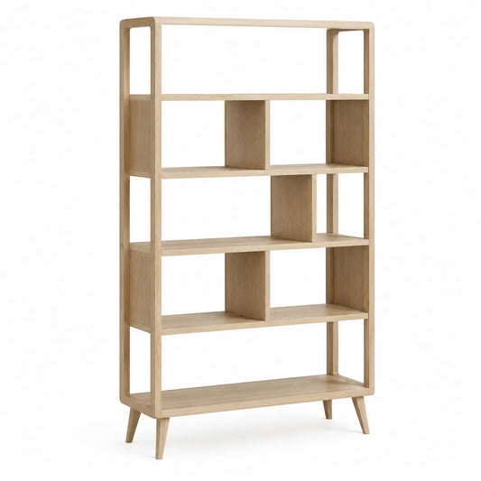 Bücherregal aus Eichenholz, 180 cm hoch