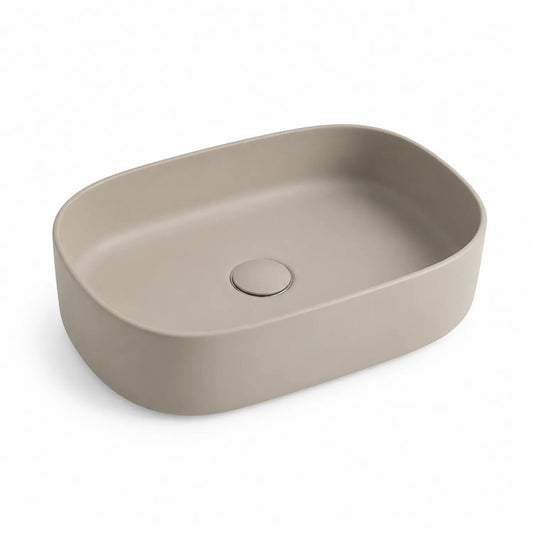 Keramik Waschbecken Beige 60cm x 40cm