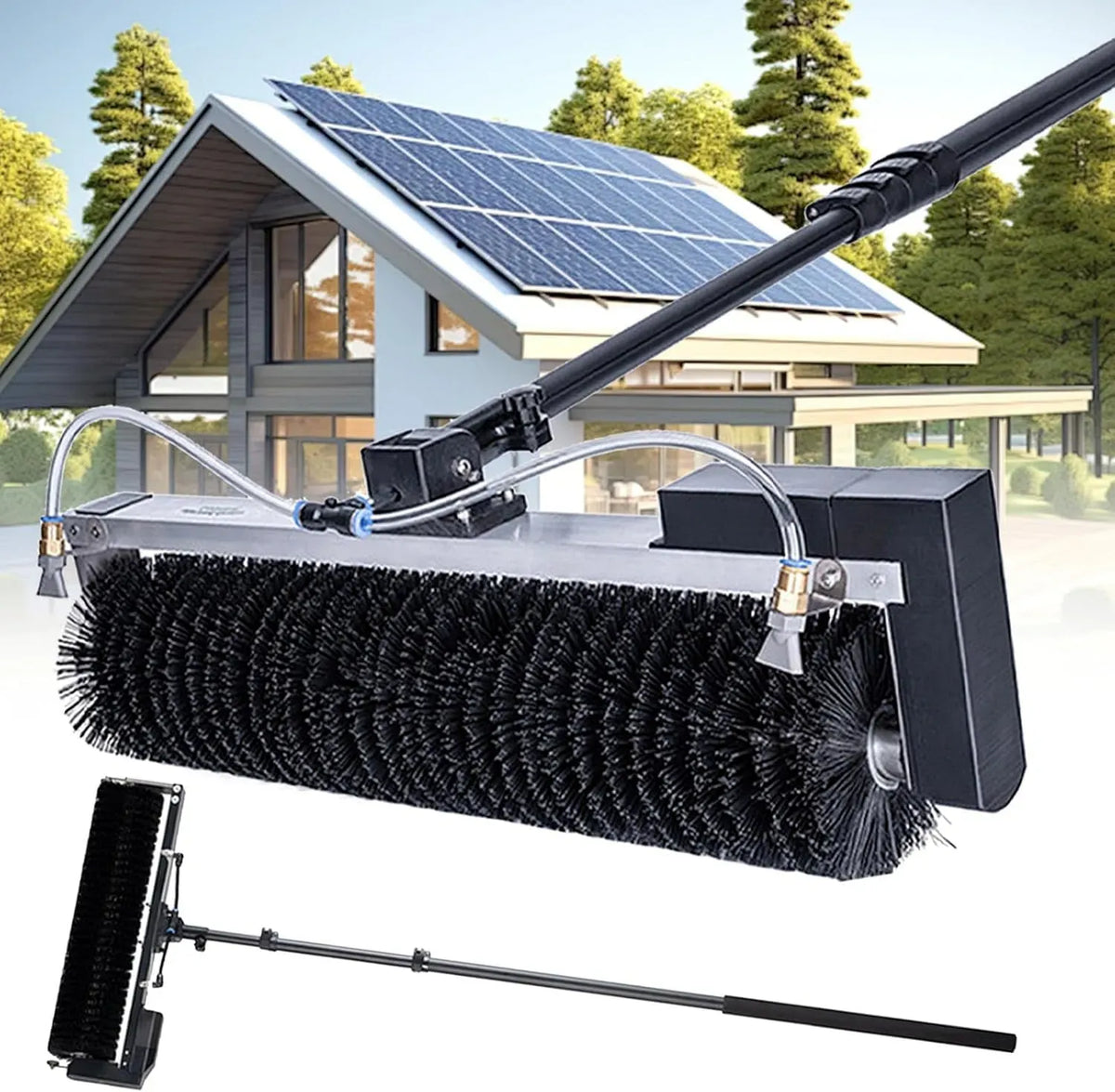 3.5m /5.5m Solarpanel-Reinigungsgerät, Solar-Reinigungsroboter, Reinigungswalzenbürste, Anlage, 60cm, 3.5 m, 5.5 m, 7.5 m, 60 cm