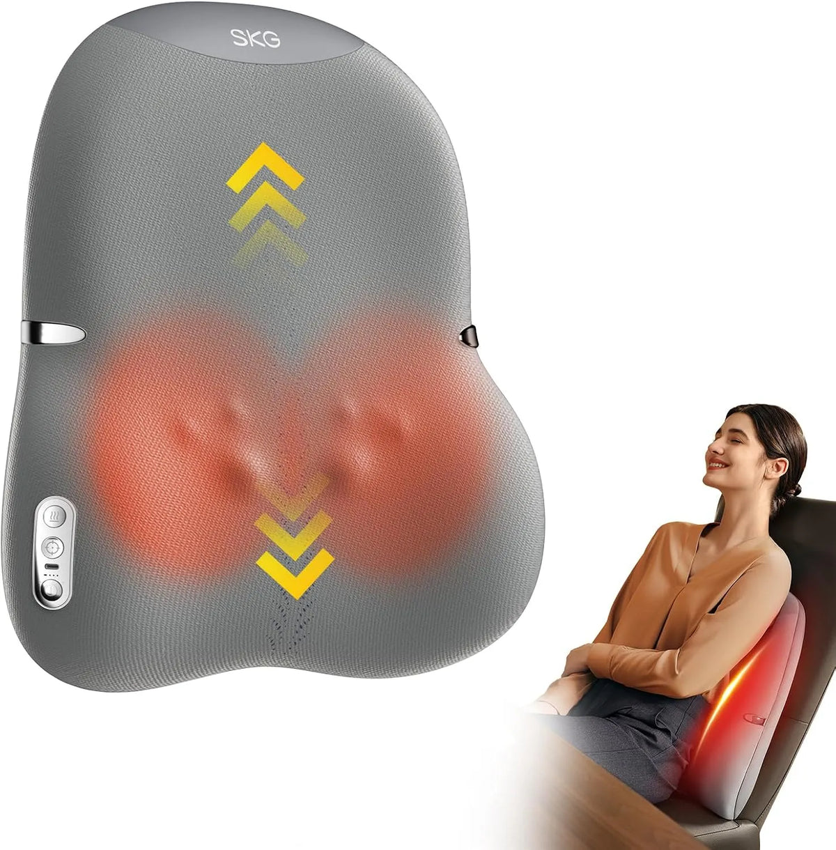 TS700 Rückenmassagegerät, Wärmefunktion, kabellos, für Männer Frauen Papa und Mama, SKG