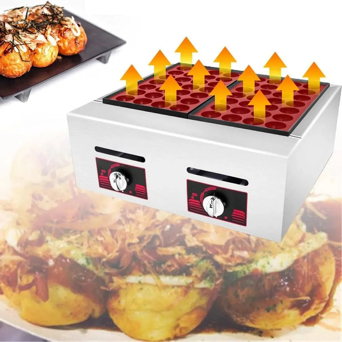 Takoyaki Maker, Antihaft-Grill, gewerblich, Restaurant, Antihaftbeschichtung, für japanische Takoyaki