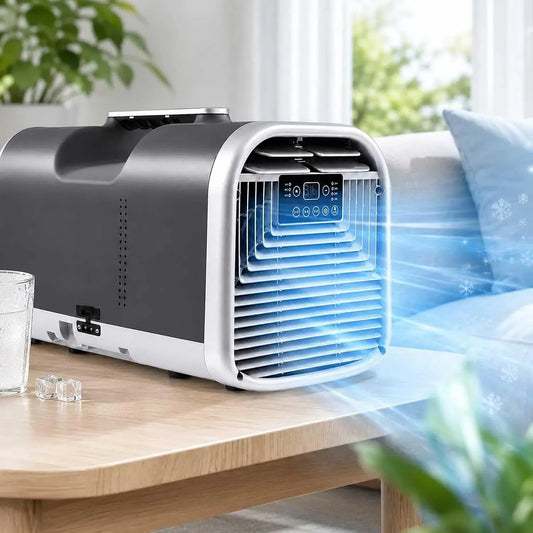Klimaanlage, 330 W, 110 V, 42 dB, Tragbare 4-In-1 110v/220v, Touch-Bedienung, leise, Mobil Ohne Installation Für Wohnmobil & Zuhause 220V