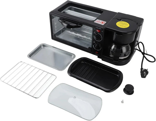 Kaffeemaschine, 12 L, 220 V, Haofy 3-in-1, Grill, Antihaftbeschichtung, Grillplatte in Familiengröße, Antihaftbeschichtet