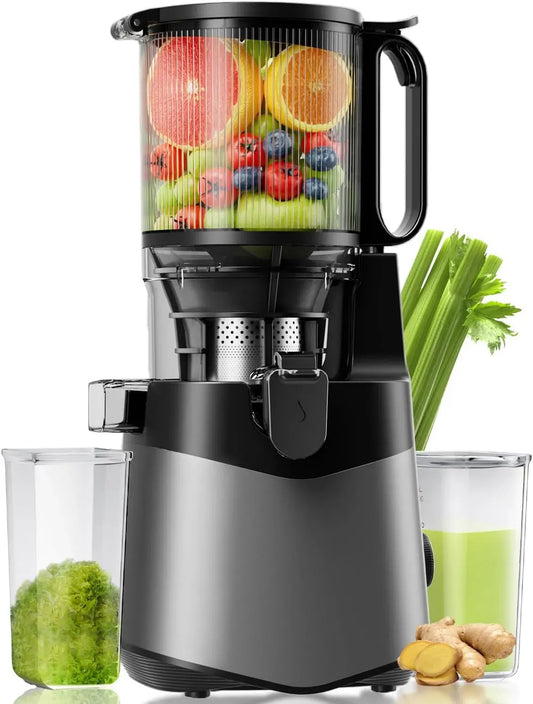 Entsafter, 14,7 cm, 400 W, USB, 400 W Slow Chew Juicer, 14,7 cm breiter Futterk