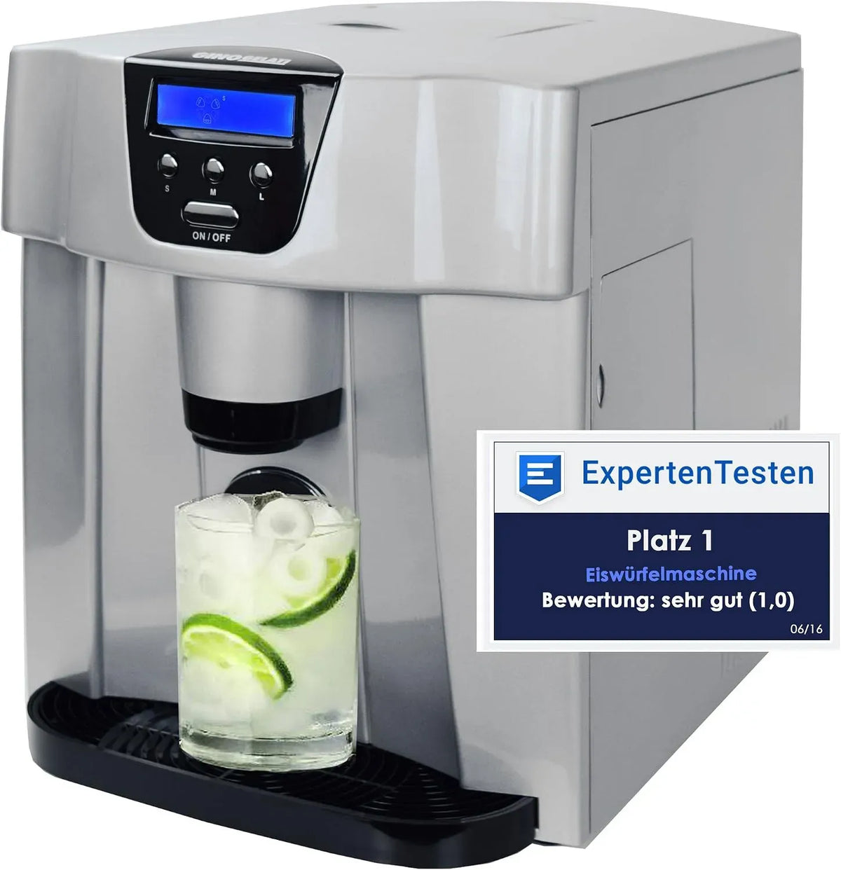 Eiswürfelmaschine, Gino GG-400, Eisbereiter, Eiswürfelbereiter, Gelati Digitaler Eiswürfelbereiter Eiswürfelmaschine