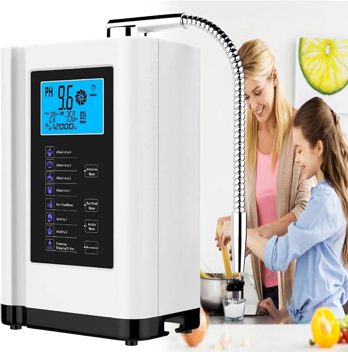 Wasserreinigungsgerät, Wasserfilter, Trinkwasserfiltersystem, Weiß