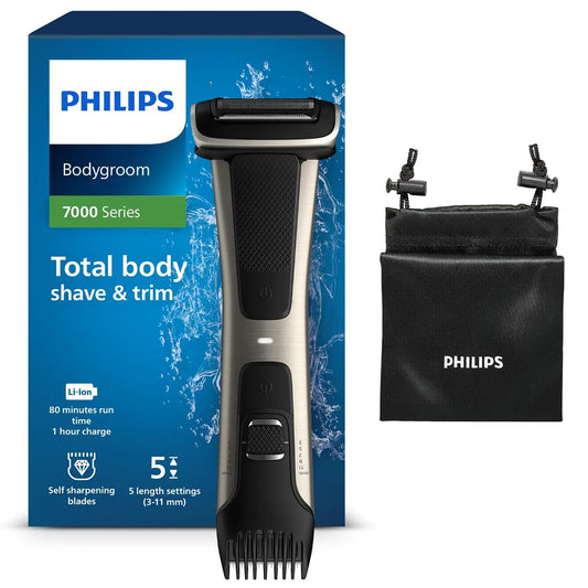 Philips Series 7000 BG7025/15 3 bis 11 mm, BG7025/15 Bodygroom Series 7000 mit integriertem Kammaufsatz