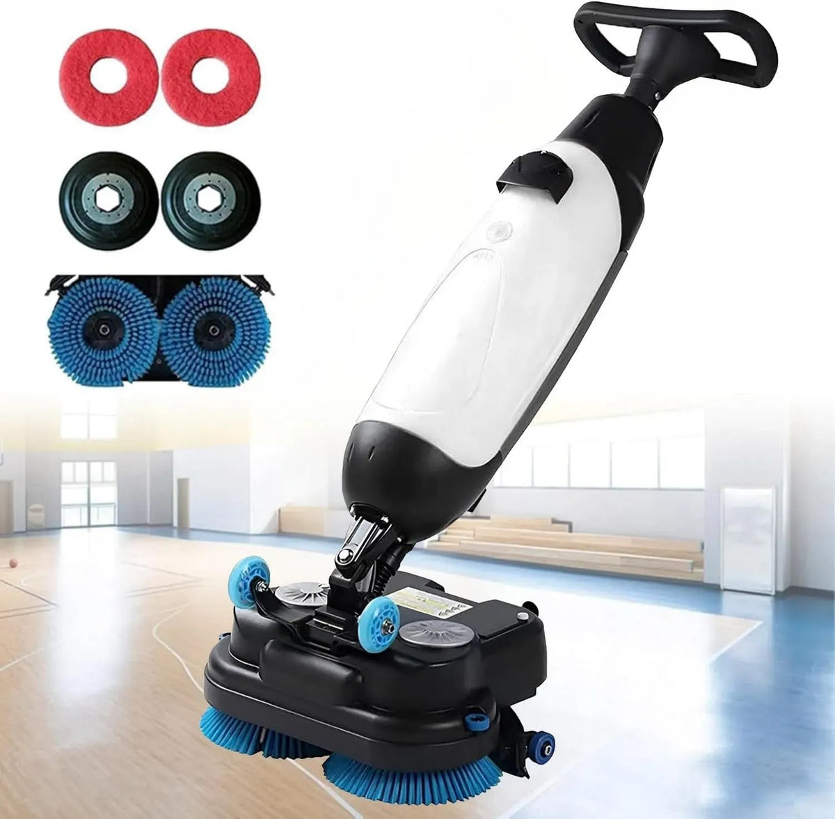 17-Zoll-Gewerbe-Scheuersaugmaschine Zoll-Gewerbe-Scheuersaugmaschine, Trockenbodenreiniger, elektrisches Bodenreinigungsgerät, kabellos
