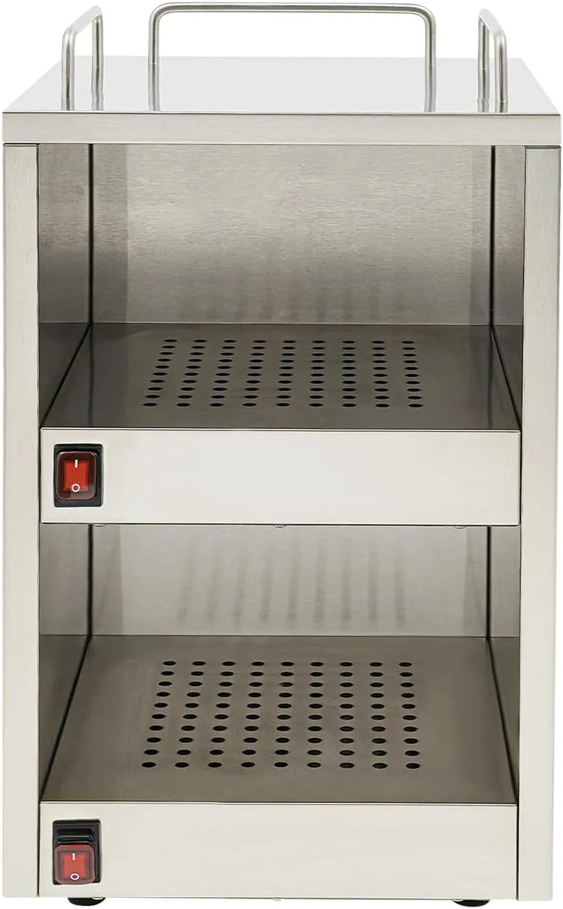 Trockenschrank, Wärmeschrank, 140 W, Restaurant, Edelstahl, Wärmefunktion, Silber, für Tassen und Teller