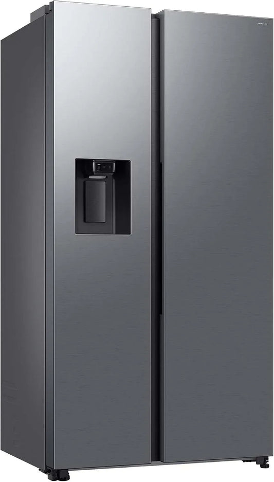 Samsung RS70F66KCTEF Kühl-Gefrierkombination, 634 L, Edelstahl, Kühlschrank mit Gefrierfach, Twin Cooling+, AI Energy Mode, Edelstahl Look, 178 cm