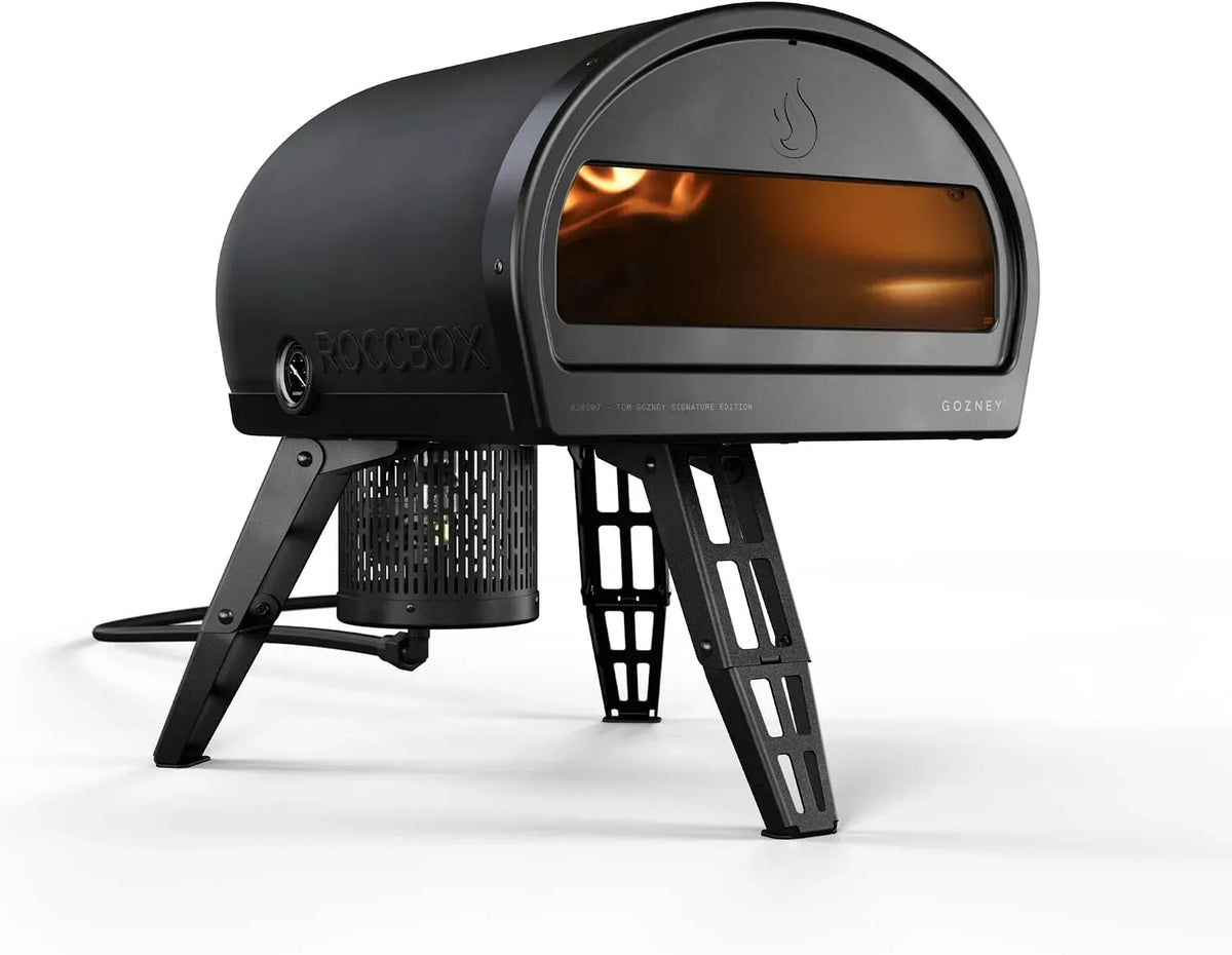 Elektrischer Pizzaofen, freistehend, tragbar, Timer, Schwarz, Timer-Funktion, 21 kg