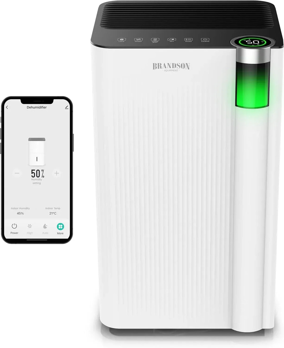 Luftentfeuchter, 12 L, Timer, WLAN, Auftaufunktion, Weiß, App