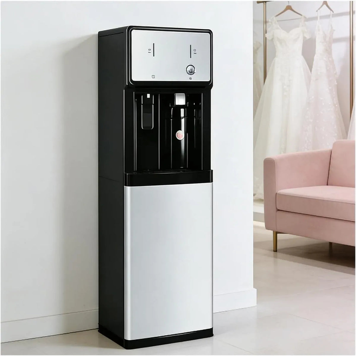 Spender Automat, Wasserspender, Standgerät, Kindersicherung, 3 Ebenen, 3 Niveaux, Wärmefunktion, Zuhause Und Büro Kaffee Tee Bar Oder Wo