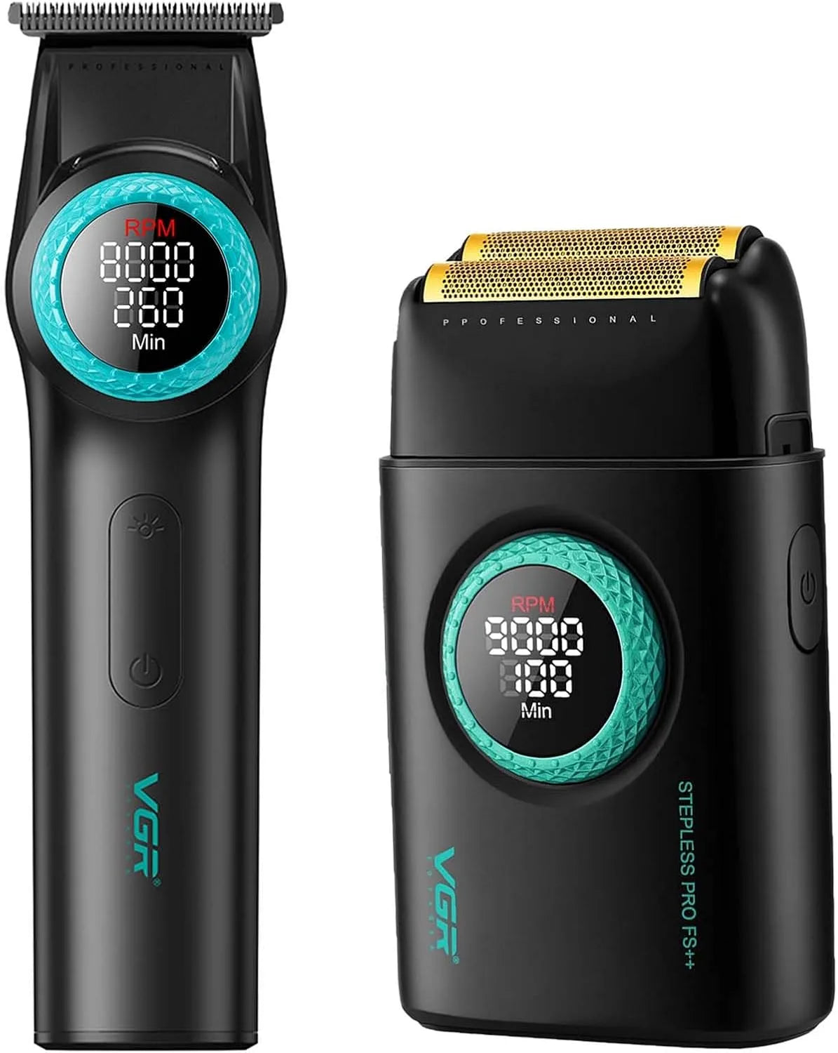 VGR 977 Friseerschneider, Haarschneider, Rasierer, Motor, gewerblich, kabellos, für Männer Und Rasierer Elektrischer Doppel Folie