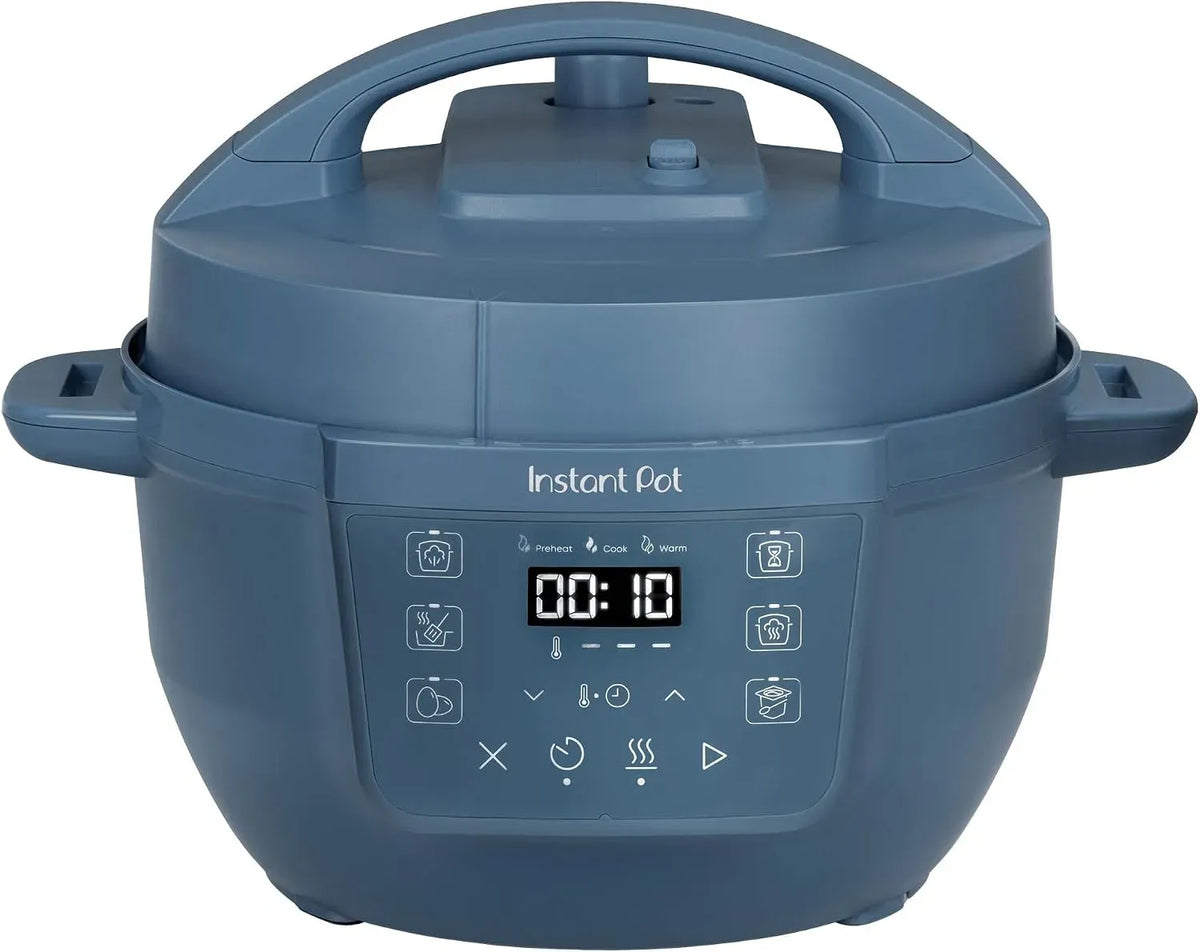 Kochgeschirr, 3.8 L, Instant 7-in-1, Dampf, Blau, Smart Cooker, Dampfgarer und Speisewärmer