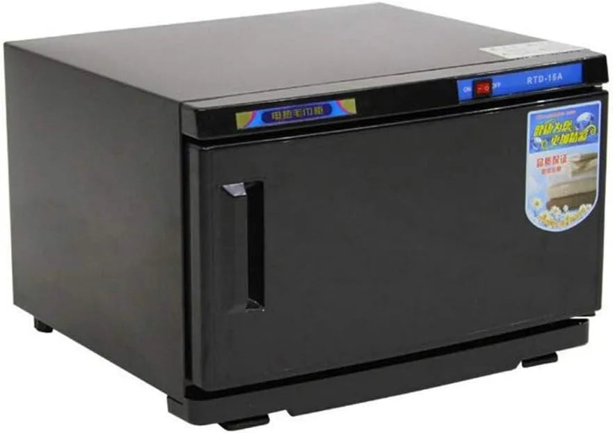 l/32 Handtuchwärmer, elektrisches Sterilisationsgerät, 32 L, 16 l, Wohnzimmergestaltung, 2 Temperaturzonen, Wärmefunktion, Schwarz, Zuhause