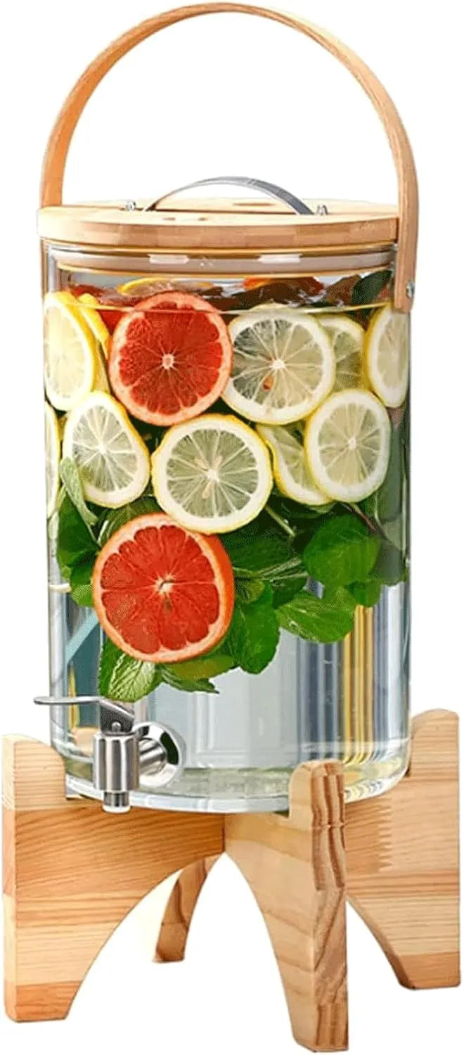 Tisch-Wasserspender, Getränkespender, Getränkedispenser, Glas