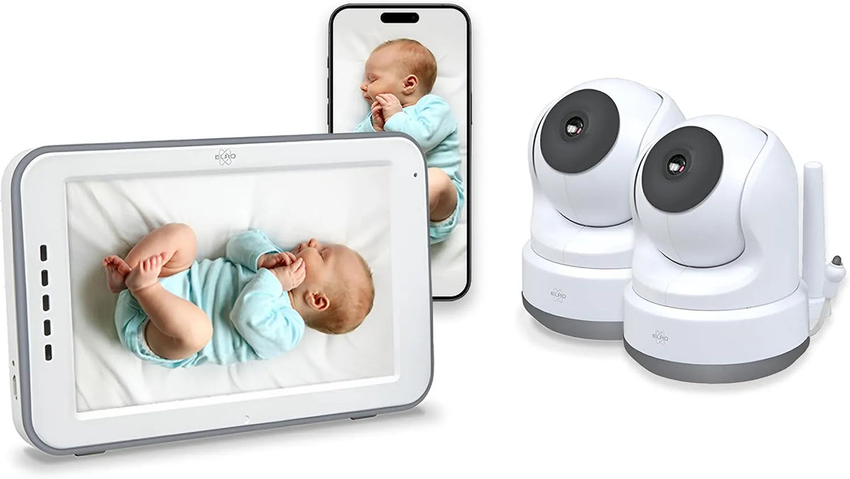 BC4000-2 Babyphone, Babyüberwachungsgerät, 12,7 cm, Touch-Bedienung, Full HD, ELRO