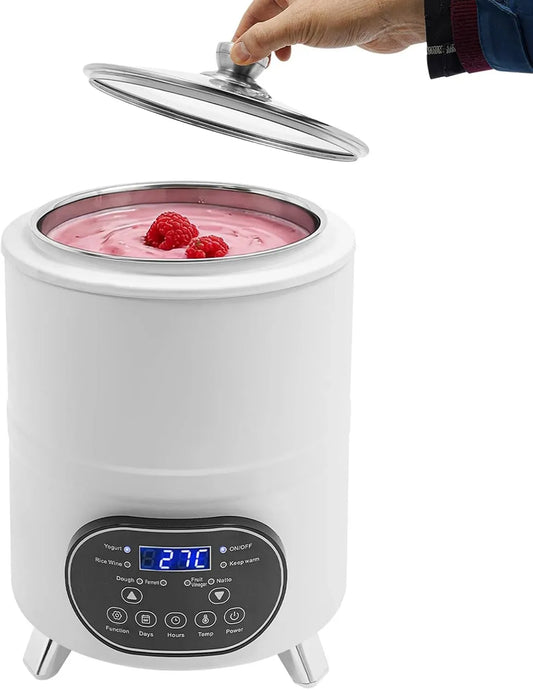 Yogurt Maker, Joghurtbereiter, Joghurtmaschine, 8 L, Weiß, für Griechischer Joghurt