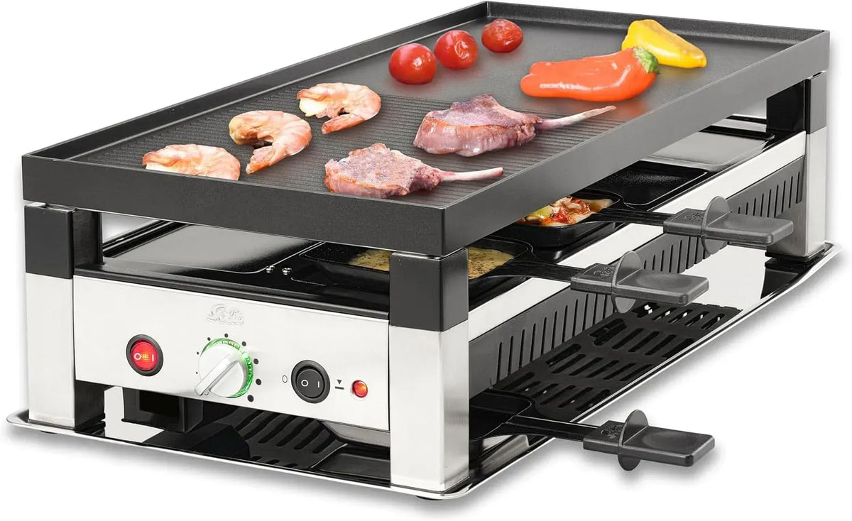 elektrischer Tischgrill, Table, 1400 W, Pizza, Edelstahl