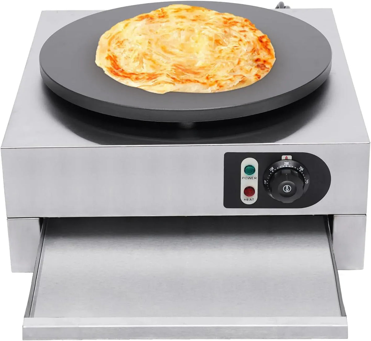 Pfannkuchen Maschine, Crepe Maker, Edelstahlpfanne, Crepesmaker, 3 KW, Restaurant, Wärmefunktion, für Restaurants