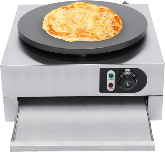 Pfannkuchen Maschine, Crepe Maker, Edelstahlpfanne, Crepesmaker, 3 KW, Restaurant, Wärmefunktion, für Restaurants