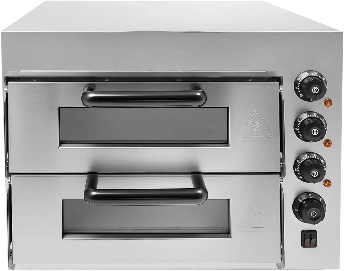 Elektrischer Pizzaofen, 57x47.5x44cm, 3000 W, 50 bis 350 °C, gewerblich