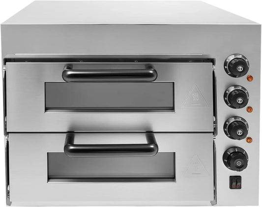 Elektrischer Pizzaofen, 57x47.5x44cm, 3000 W, 50 bis 350 °C, gewerblich