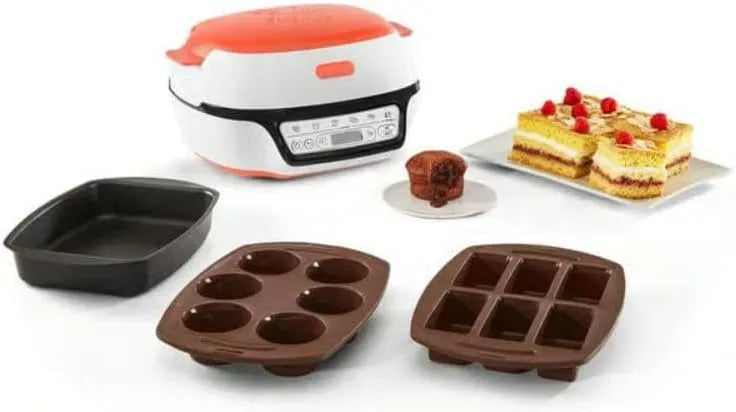 Tefal KD801510 Küchenmaschine, 1100 W, Weiß, 5 automatische Programme + manueller Modus, inklusive 3 Formen
