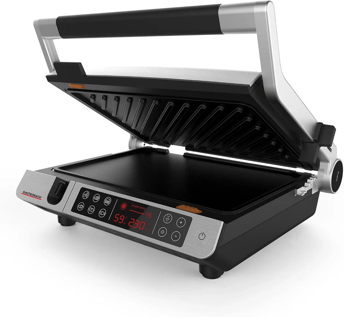 Geschirrspüler, Spülmaschine, GASTROBACK 60-Minuten-Timer, Grill, 62539 Design BBQ Advanced Control, 6 Grillprogramme, Tischgrill, Innengrill