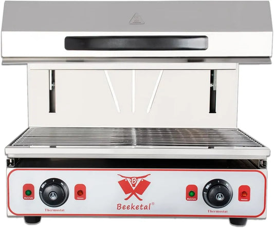 Überbackgerät, Grill, 30 bis 290 °C, 210 mm, Edelstahl, Wärmefunktion, Beeketal