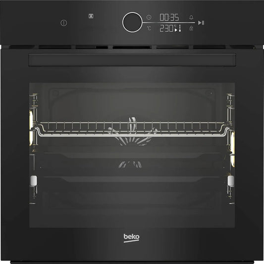 Beko BBIM17400BS Backofen, 71 L, Einbau, Schwarz, Versenkbare Knebel, SteamShine-Reinigung