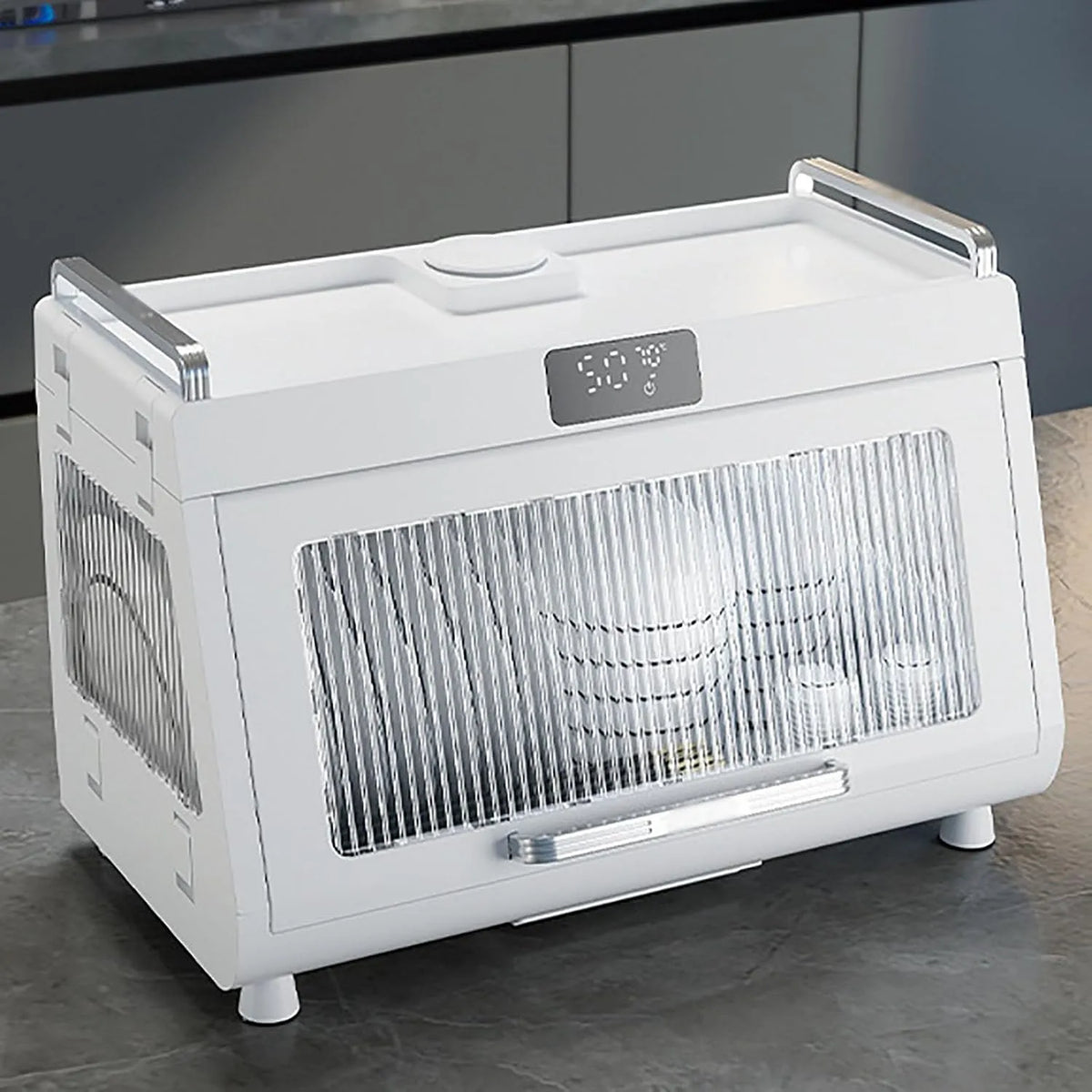 UV-Sterilisationsschrank, 49,3 x 30 x 34,5 cm, Restaurant, Weiß, für Küche