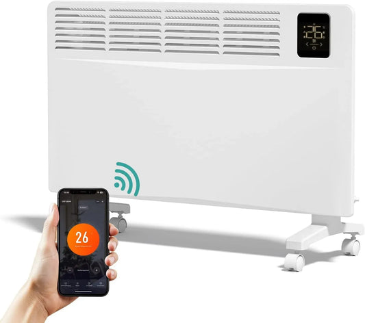 Elektroheizung, 2000 W, EMKE, WLAN, App, Weiß
